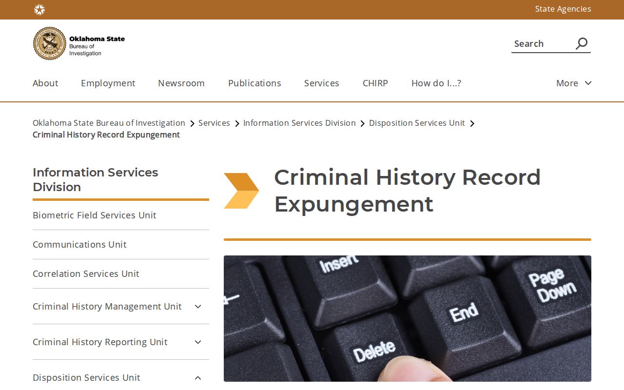 Mayes County Oklahoma expungement record instructions